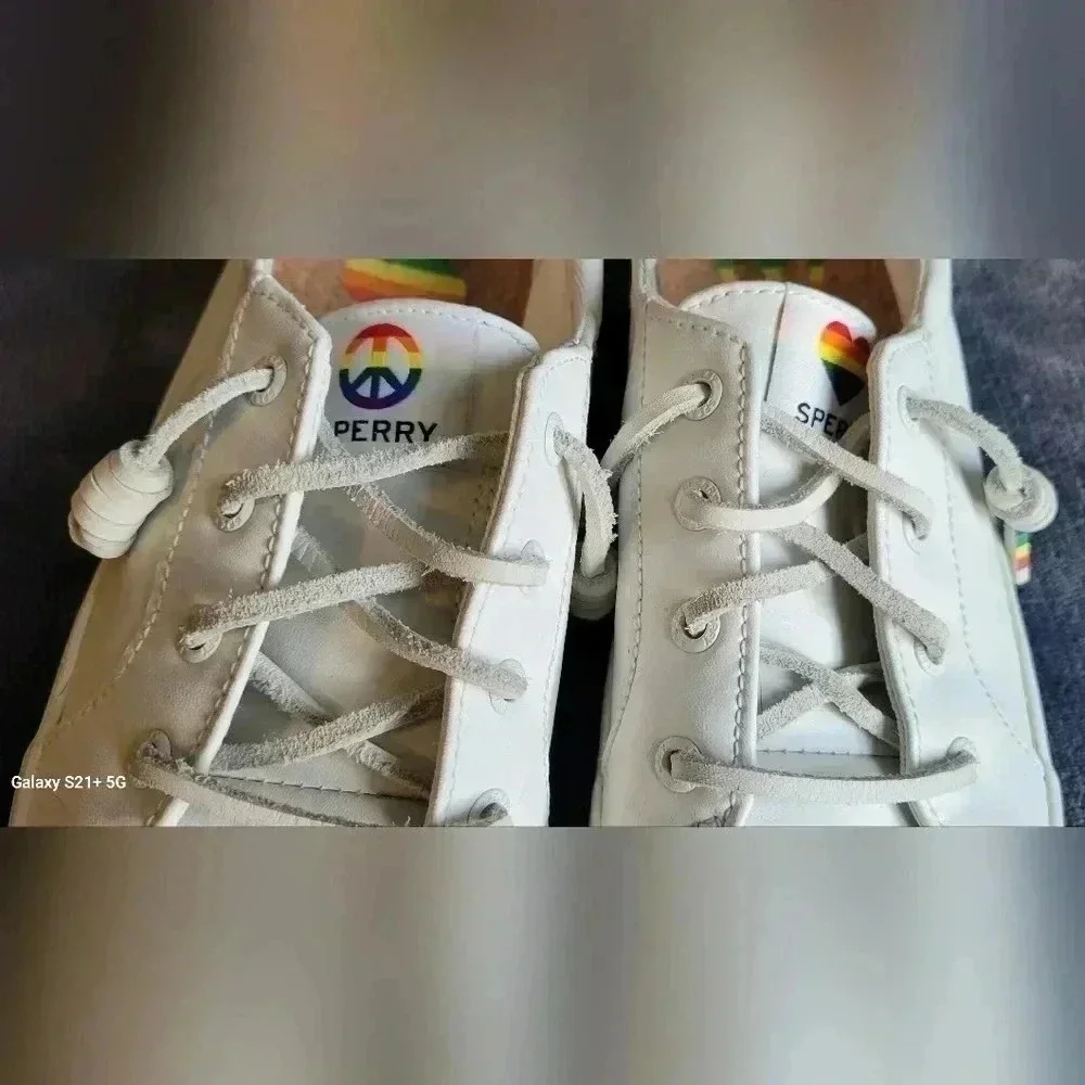 Sperry Pride Crest Vibe Platform Sneaker, size 7.5 - Picture 11 of 11